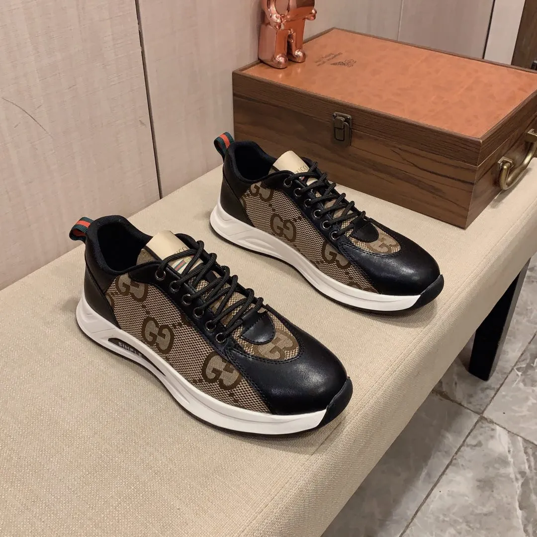 Men's Men's Shoes💰420💰💰🎩🎩[Lightning][Lightning] "Gucci*" The latest and most popular casual sports shoes, top brand [seduce] luxury~purchase, top~quality. [Strong] The upper is made of imported breathable cowhide with material ➕ breathable sheepskin feet (•) and fine workmanship. The original stylish and stylish soft rubber wear-resistant and non-slip outsole is light and comfortable on the feet. The real thing looks better when photographed in real life. 122: code: 38-44, can be customized to 45, 2️⃣ colors available